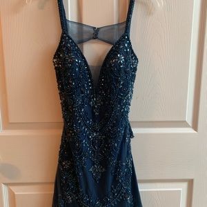 Navy/Royal Blue Homecoming Dress